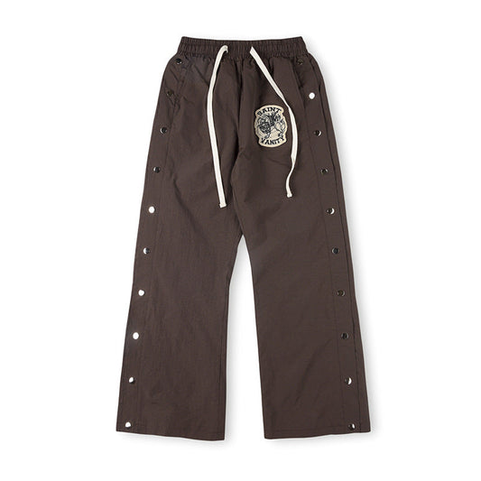 SAINT VANITY  Nylon Hooded Track  Pants “Gray”