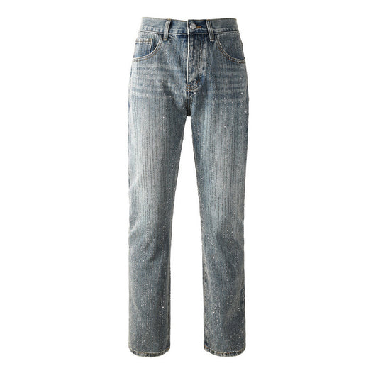 Purple Brand Crystal Diamond Jeans #9140