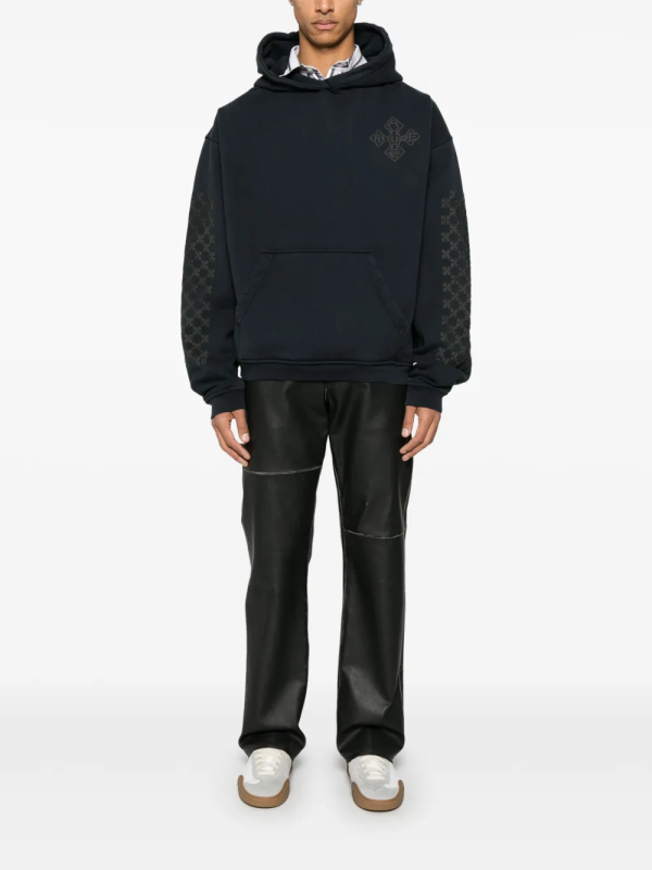 RHUDE Cross-Logo Hoodie