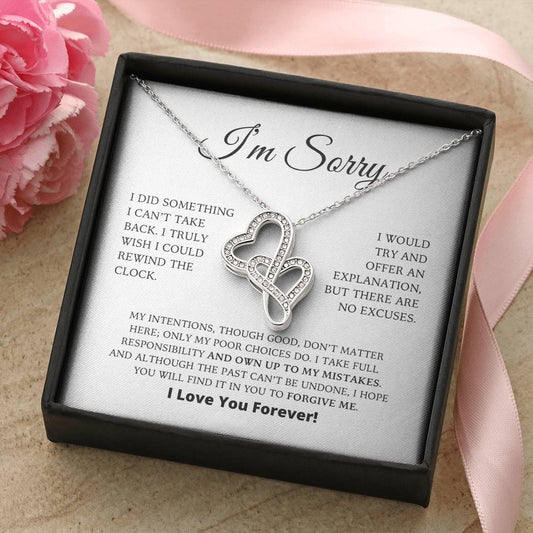 Apology Gift For Her - Heart-to-Heart Pendant Necklace