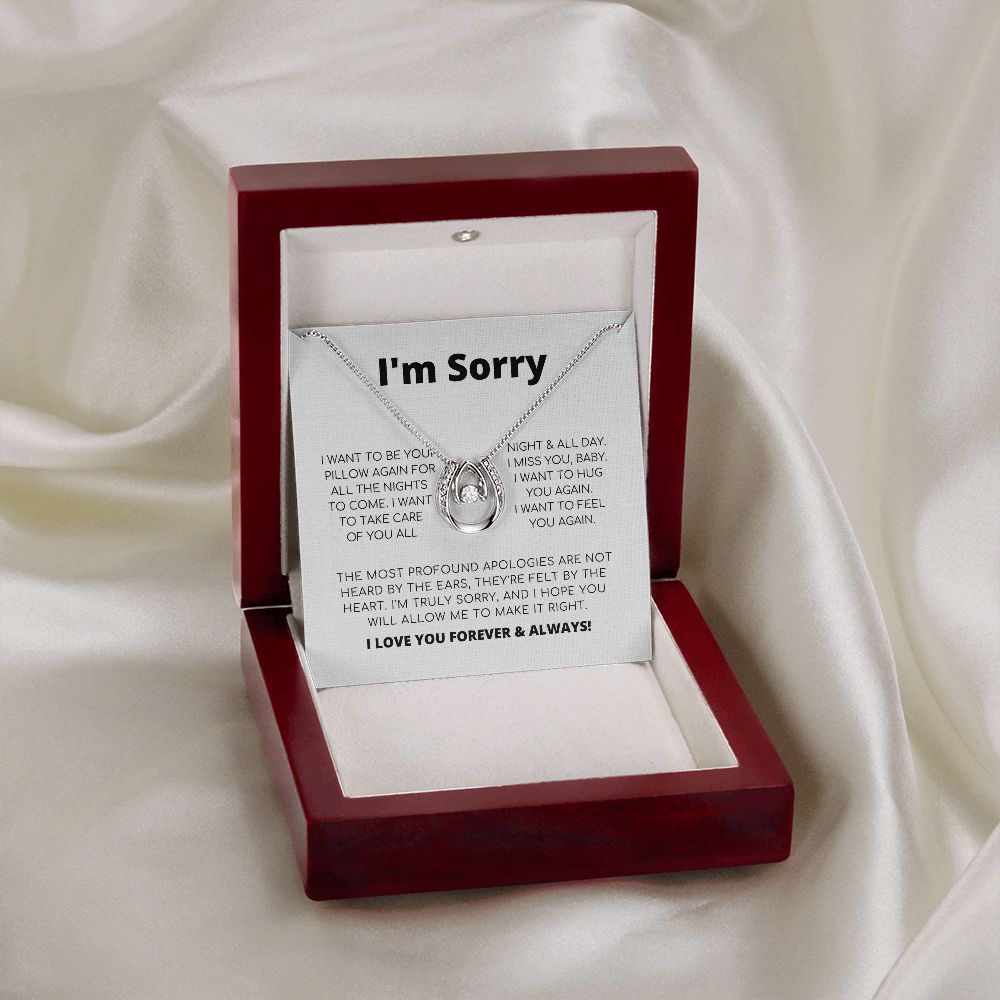 Lucky In Love - Apology Necklace For Her