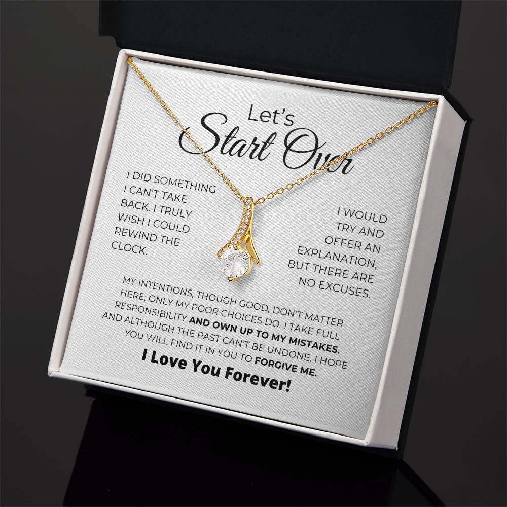 Let's Start Over - Alluring Beauty Necklace - Apology Gift For Her