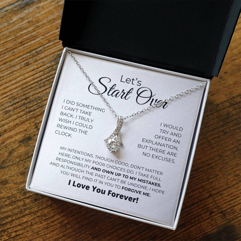 Let's Start Over - Alluring Beauty Necklace - Apology Gift For Her