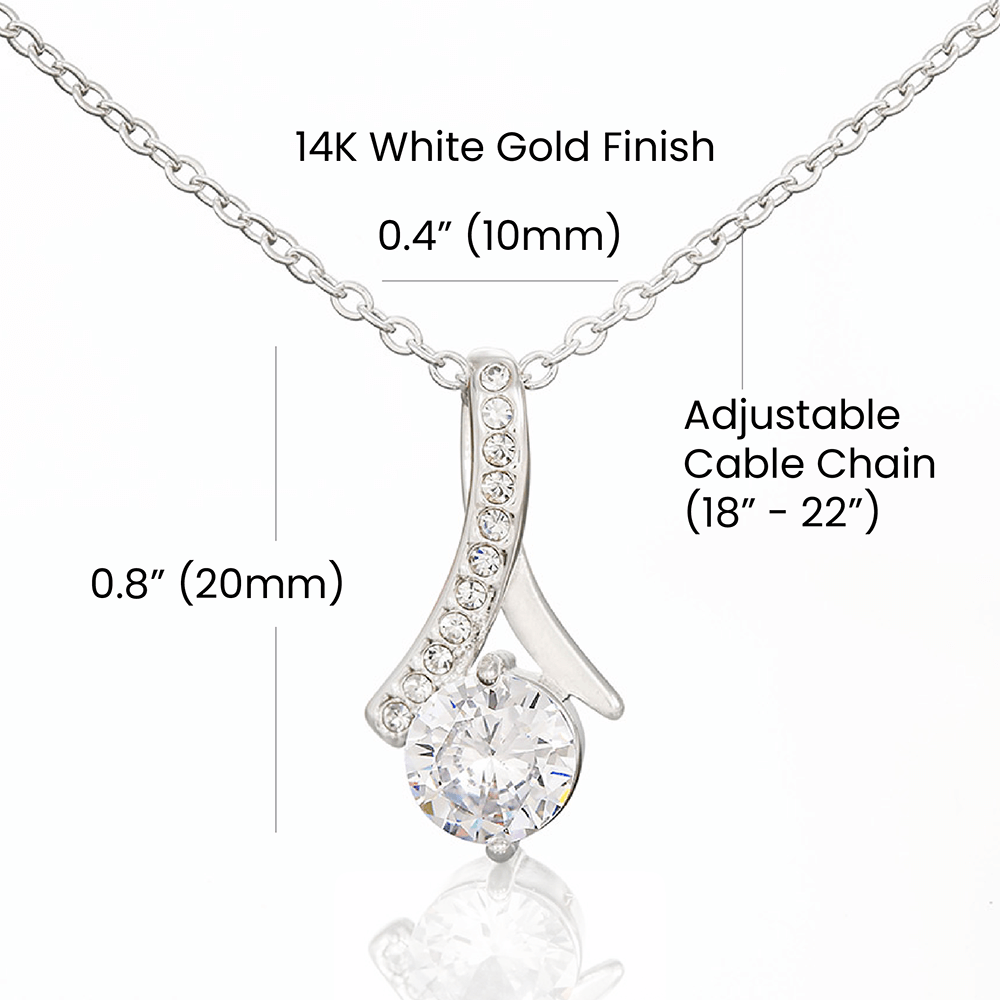 Apology Gift For Mom - You Are My Guiding Light - Alluring Beauty Necklace