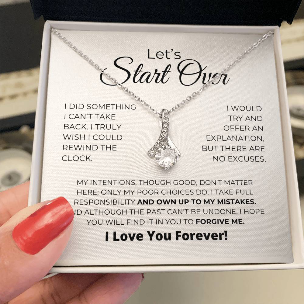 Let's Start Over - Alluring Beauty Necklace - Apology Gift For Her
