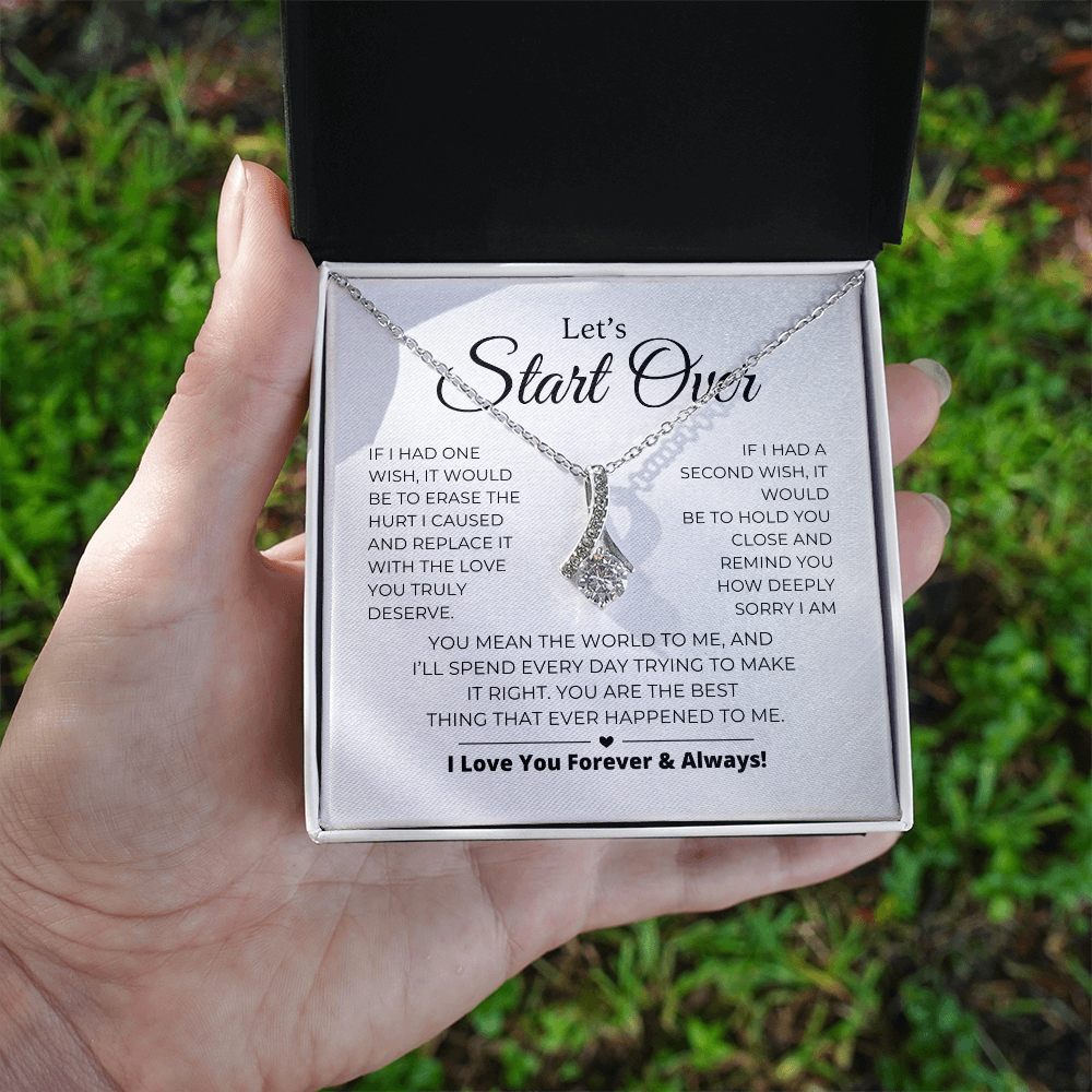 Let's Start Over - Apology Gift For Her - Alluring Beauty Necklace