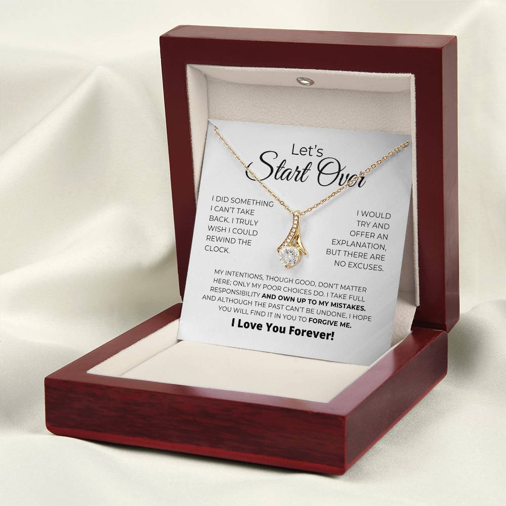 Let's Start Over - Alluring Beauty Necklace - Apology Gift For Her