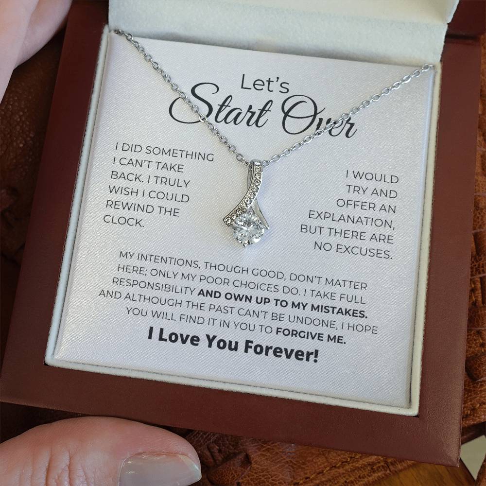 Let's Start Over - Alluring Beauty Necklace - Apology Gift For Her