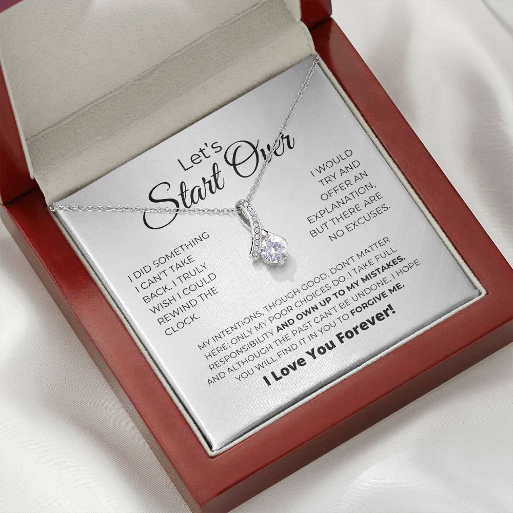 Let's Start Over - Alluring Beauty Necklace - Apology Gift For Her