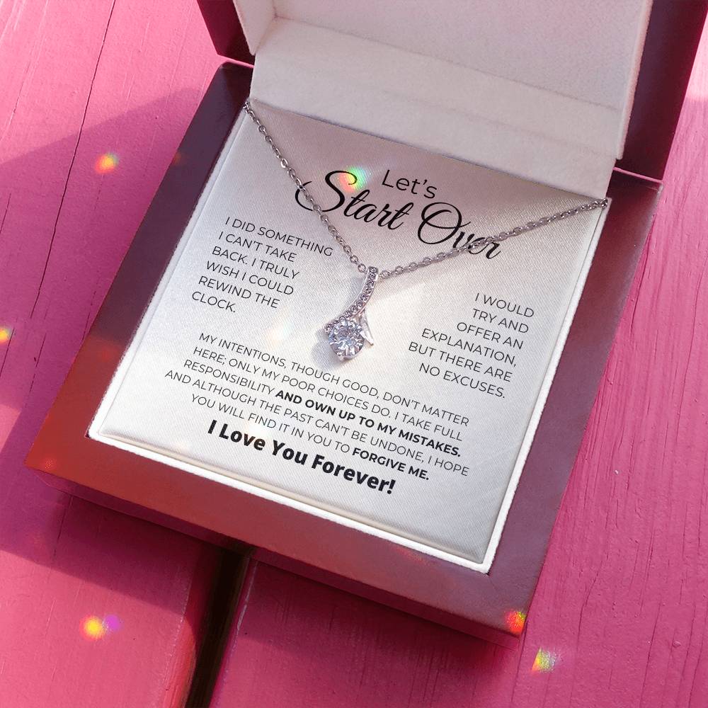 Let's Start Over - Alluring Beauty Necklace - Apology Gift For Her