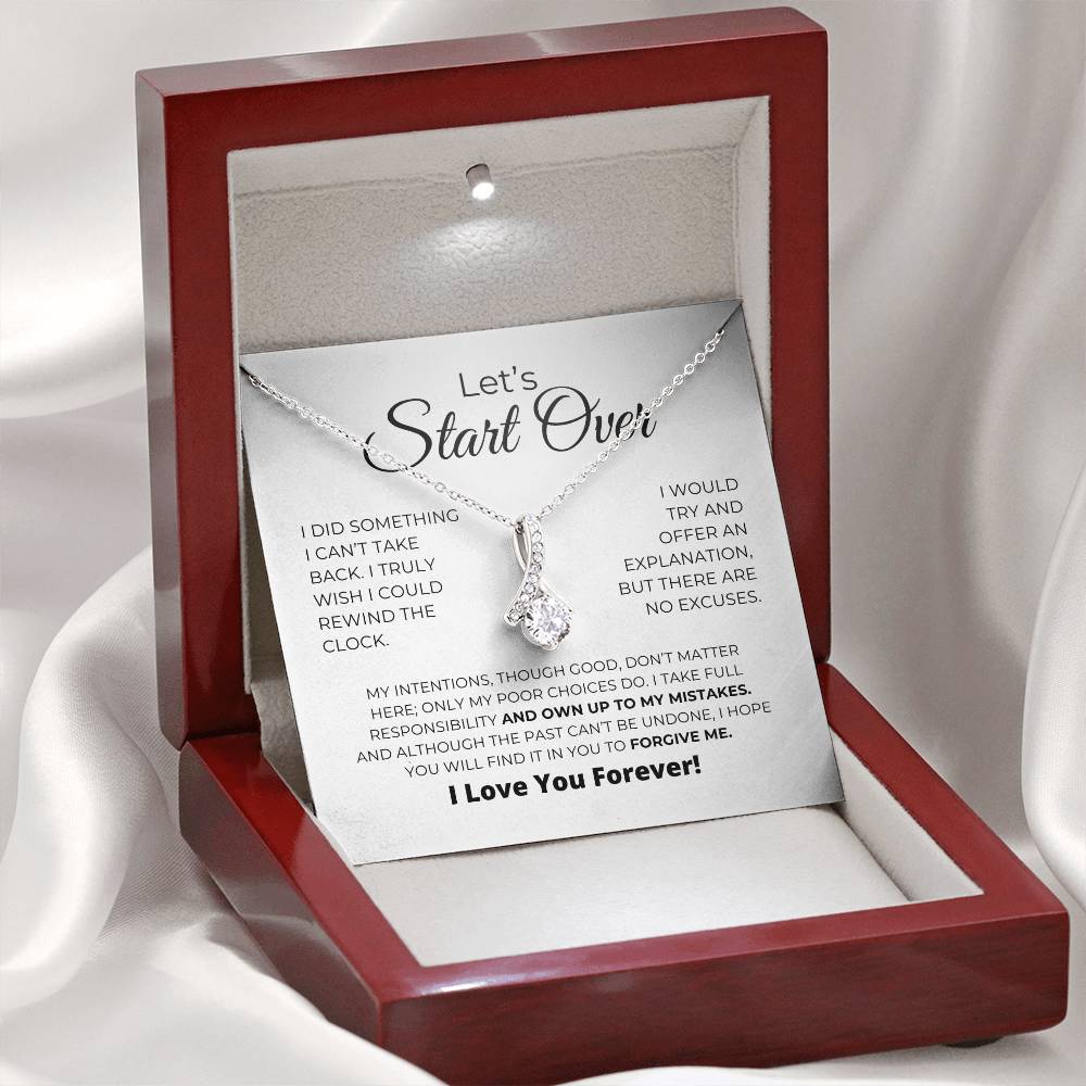 Let's Start Over - Alluring Beauty Necklace - Apology Gift For Her