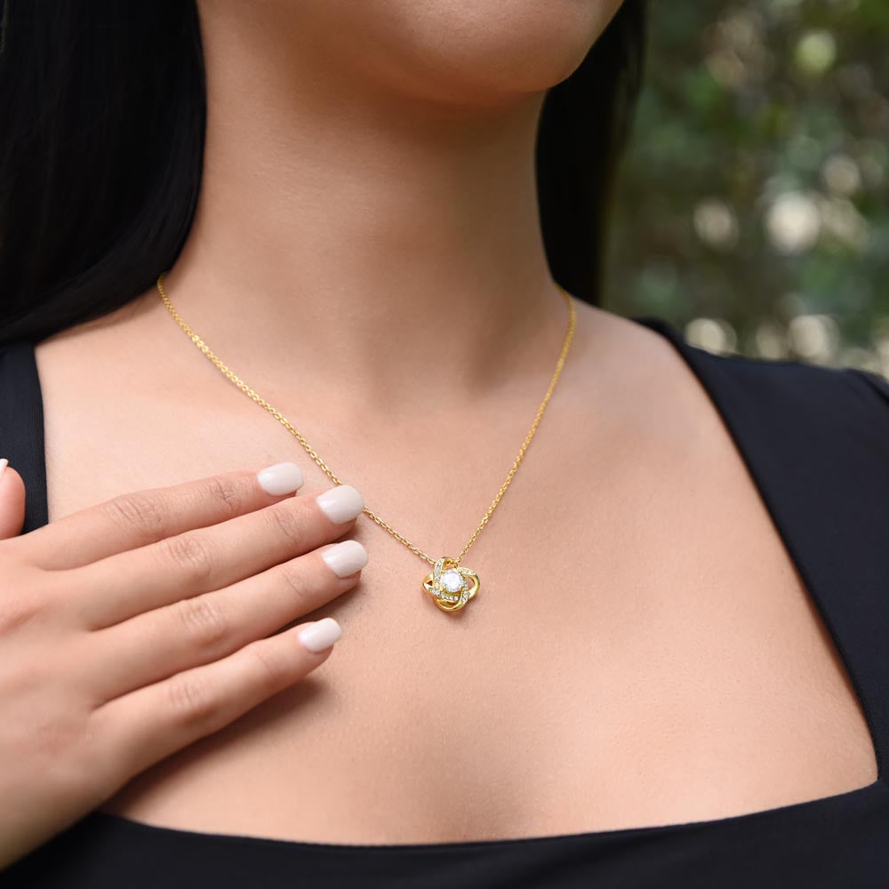 Apology Gift For Her - I Take Full Responsibility - Love Knot Necklace
