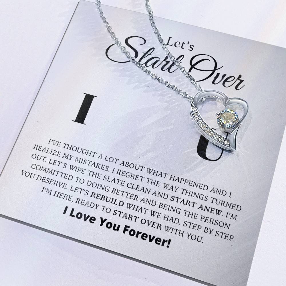 Let's Start Over - Apology Gift For Her - Forever Love Necklace