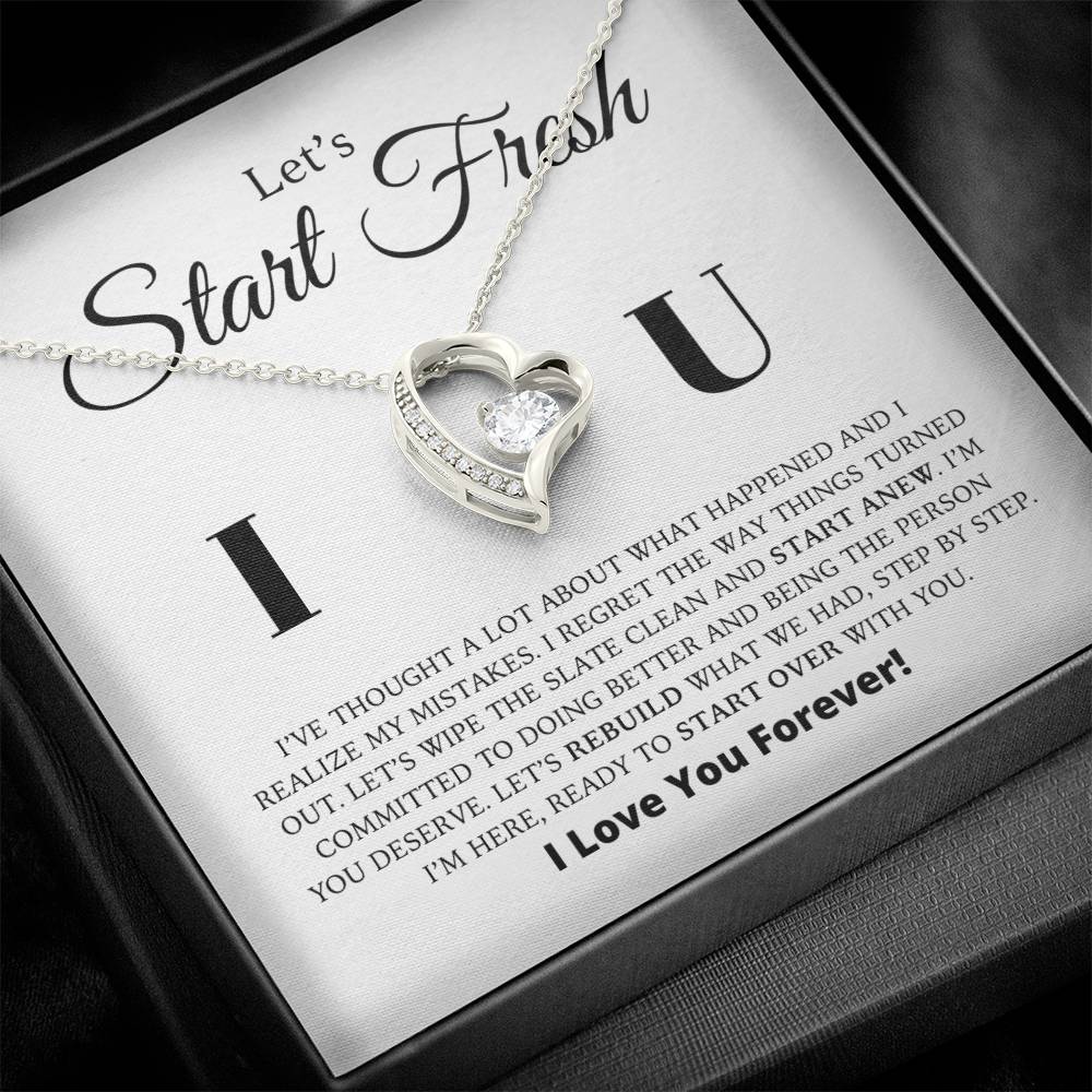 Let's Start Fresh - Apology Gift For Her - Forever Love Necklace